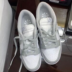 Nike Women's Classic Gray and White Sneakers